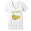 bananas Women's V-Neck T-Shirt