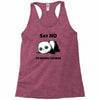 say no to doing things Racerback Tank