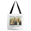 Grant Wood American Gothic Tote Bags