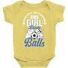 Some Girls Love Diamonds This Girl Loves Balls Baby Bodysuit