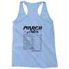 March Girl Facts Aries Racerback Tank
