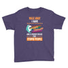 walk away i have anger issues and a serious dislike for stupid people Youth Tee