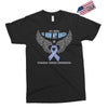 my hero is now my angel stomach cancer awareness Exclusive T-shirt