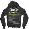 July Girl Facts Cancer Zipper Hoodie
