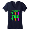 mystery tee shirt random funny cheap t shirt pop culture hipster graph Women's V-Neck T-Shirt