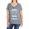 Never Underestimate the Strength of a Stomach Cancer Warrior Ladies Curvy T-Shirt