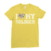 i love my soldier hunter camouflage Ladies Fitted T-Shirt