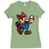 vintage plumber Ladies Fitted T-Shirt
