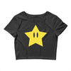 super mario power star Crop Top
