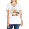 bffs (steven and lion) Ladies Curvy T-Shirt