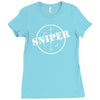 sniper fun Ladies Fitted T-Shirt
