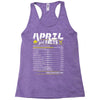 April Girl Facts Taurus Racerback Tank