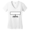 computer Women's V-Neck T-Shirt