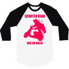 bear has no rules 3/4 Sleeve Shirt