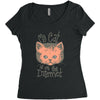 my cat is on the internet Women's Triblend Scoop T-shirt