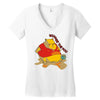 winnie le porc Women's V-Neck T-Shirt