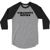 virginity rocks funny cool school church youth group abstinence purity 3/4 Sleeve Shirt