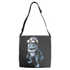funny crazy frog, ideal gift or birthday present Adjustable Strap Totes