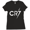ronaldo football cool Ladies Fitted T-Shirt