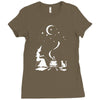 happy halloween Ladies Fitted T-Shirt