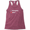 more nice than naughty Racerback Tank