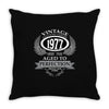 vintage quality without compromise 1977 aged to perfection Throw Pillow