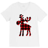 lumberjack reindeer V-Neck Tee