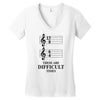 13/8 6/4 These Are Difficult Times Women's V-Neck T-Shirt