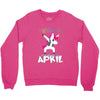 Born Unicorns-Born April Crewneck Sweatshirt