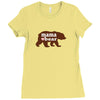 Mama love bear Ladies Fitted T-Shirt