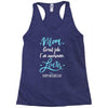 Mom Great Job I'm Awesome Love Happy Mother's Day Racerback Tank