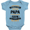 Super Cool Papa Of A Freaking Awesome Son Baby Onesie
