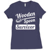 wooden spoon survivor Ladies Fitted T-Shirt