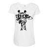 nerd giraffe Maternity Scoop Neck T-shirt