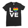 lgbt love Ladies Fitted T-Shirt