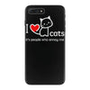 i love cats it's people who annoy me iPhone 7 Plus Case