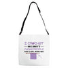 i crochet so i don't choke people save a life, send yarn Adjustable Strap Totes
