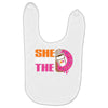 She Wants The D - Dunkin Donuts Baby Bibs