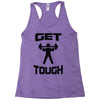 get tough weight lifter lifting gym Racerback Tank