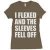 weight lifting gym fitness training Ladies Fitted T-Shirt