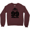 fortnite 99 problems - black Crewneck Sweatshirt