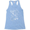 bicycle cyclopath bike hobby exploded Racerback Tank
