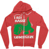 t rex hasst liegest&uuml;tze Zipper Hoodie