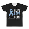 hope love cure stomach cancer awareness All Over Men's T-shirt