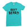 great beard Ladies Fitted T-Shirt