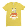 bad cat   gatos locos Ladies Fitted T-Shirt