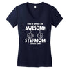 Awesome Stepmom Looks Like Women's V-Neck T-Shirt