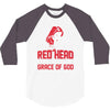 american by birth redhead by the grace of god 3/4 Sleeve Shirt
