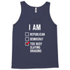 republican, democrat, busy slaying dragons fantasy Tank Top