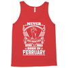 Never Underestimate Dog Rescuer Who Was Born February Tank Top
